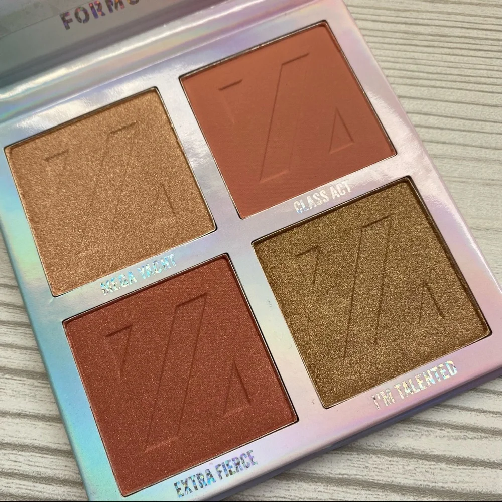 NIB Formula Z cosmetics Transforming beauty blush highlighter palette